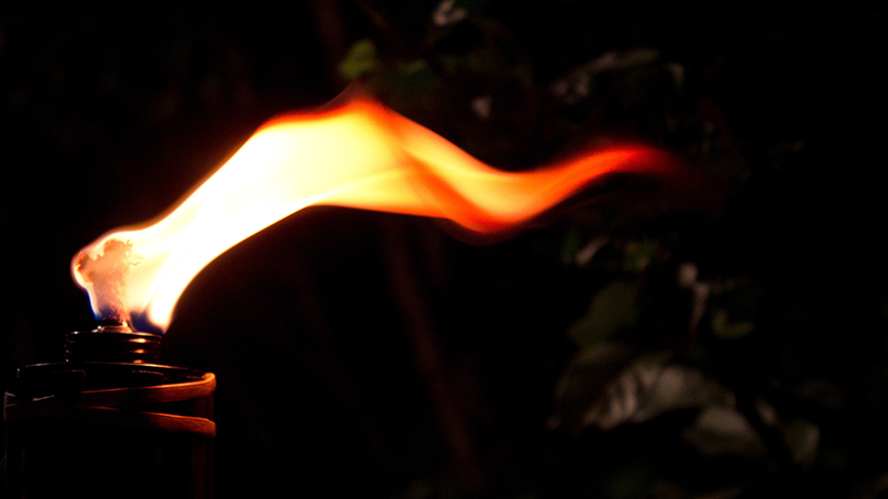 Image of a lamp flame